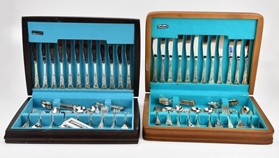 Lot 35 - OSBORNE; two electroplated canteens of cutlery...