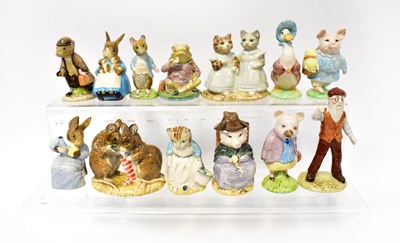 Lot 675 - ROYAL ALBERT; thirteen Beatrix Potter figures,...