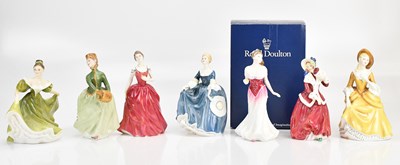 Lot 1447 - ROYAL DOULTON; seven figures comprising...