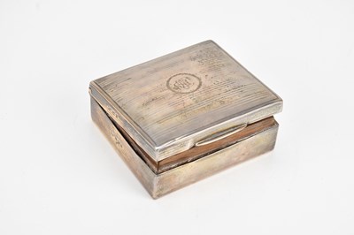 Lot 332 - GEORGE UNITE; a George V hallmarked silver and...
