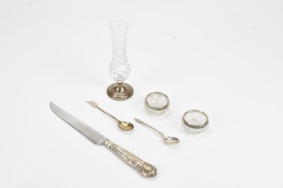 Lot 196 - W P; a George V hallmarked silver teaspoon,...
