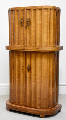 Lot 4 - HARRY & LOU EPSTEIN; a good Art Deco walnut...