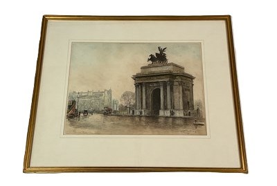Lot 388 - EDWARD KING; etching, Constitution Hill,...