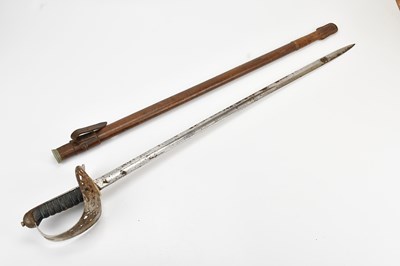 Lot 1085 - A Victorian officer's sword, length 98cm, with...