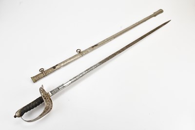 Lot 620 - A Victorian officer's sword, length 97cm, with...
