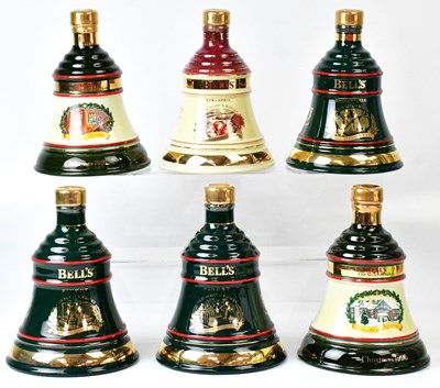 Lot 286 - BELL'S; six Wade commemorative whisky...
