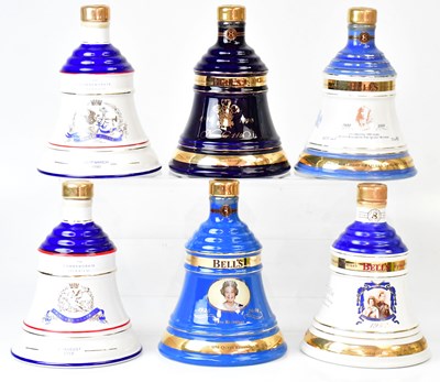 Lot 285 - BELL'S; six boxed Wade royal commemorative...