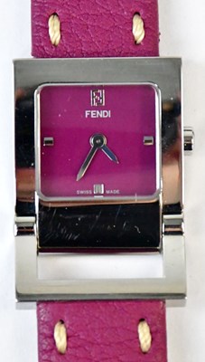 Lot 612 - FENDI; a ladies' stainless steel 5200L...