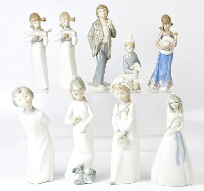 Lot 156 - LLADRÓ; four figures of children (one af),...