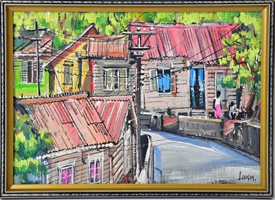 Lot 449 - DERMOT LOUISON (Trinidadian 1932-2022); oil on...