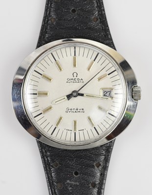 Lot 1131 - OMEGA; a vintage Omega Dynamic, silver, with...