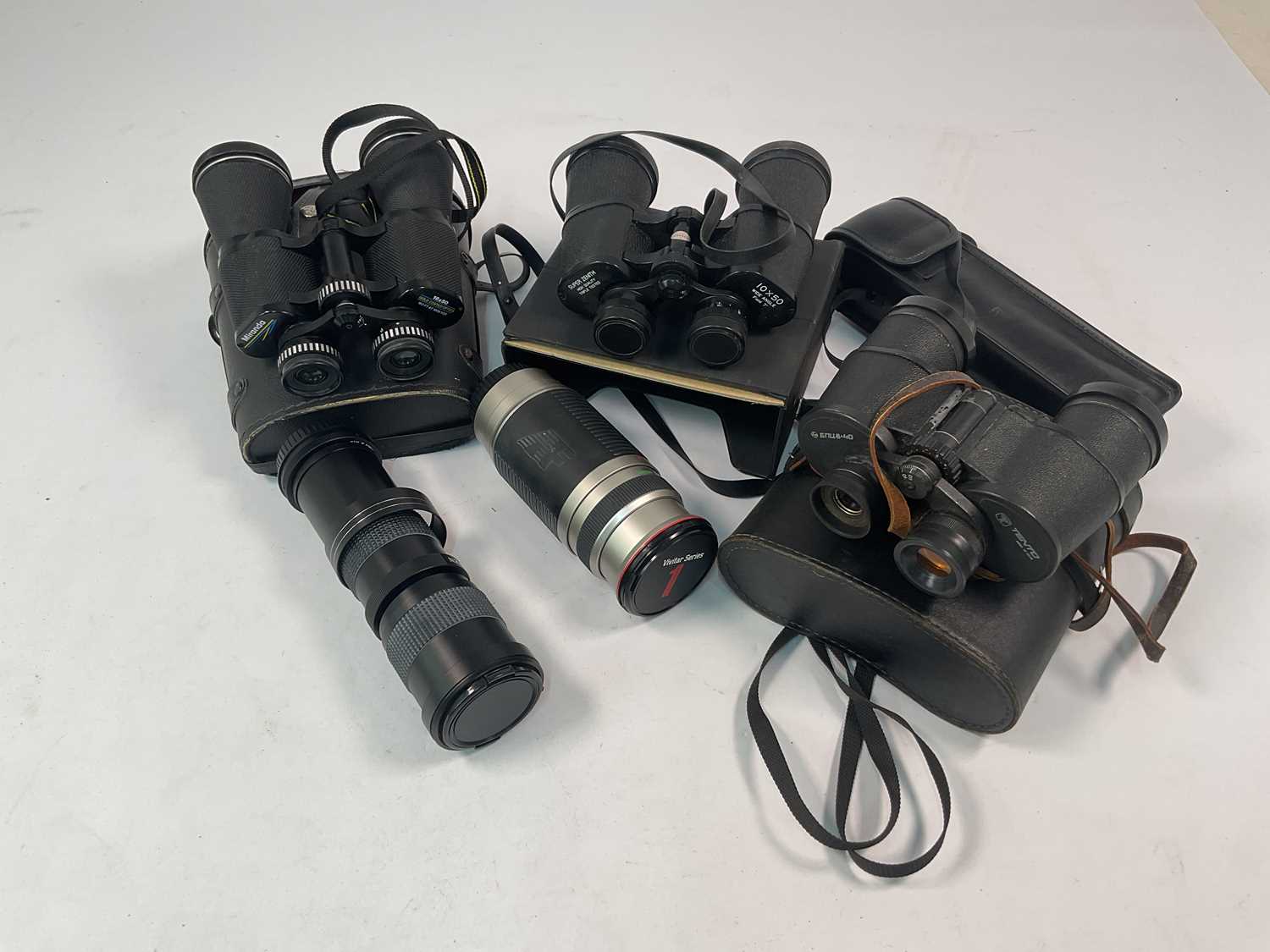 Lot 27 - Three cased sets of binoculars comprising...