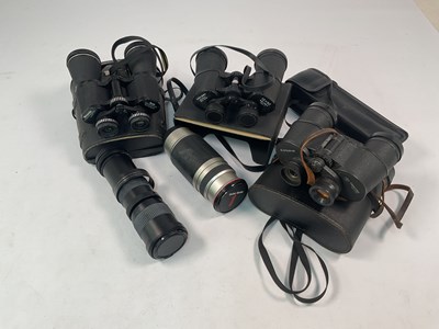 Lot 27 - Three cased sets of binoculars comprising...