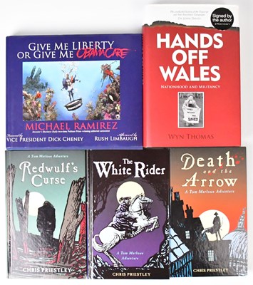 Lot 611 - Two boxes of military themed books, mainly WWI...