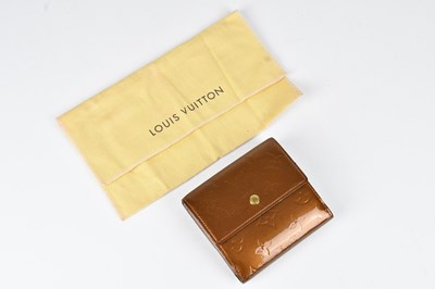 Lot 1268 - LOUIS VUITTON; a monogram bronze patent...