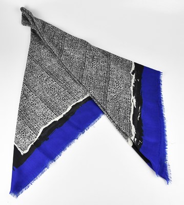 Lot 1265 - BALENCIAGA; a wool and silk Paris printed...