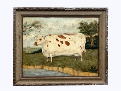 Lot 2343 - UNATTRIBUTED; a late 20th century oil on...