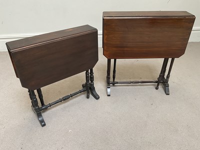 Lot 1301 - Two Edwardian Sutherland tables, the larger...
