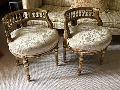 Lot 1173 - A pair of late 19th century French Louis XV...