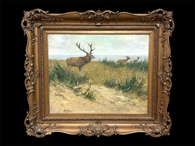Lot 2317 - CHRISTOPHER DRAHTMANN (German, 1856-1931); oil...