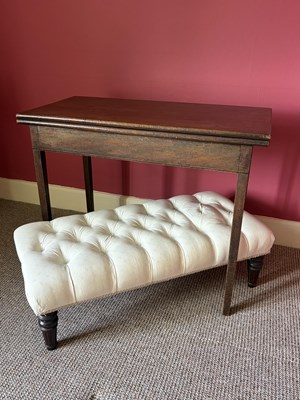 Lot 1299 - A George III mahogany tea table, on tapered...