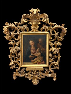 Lot ITALIAN SCHOOL – 19th CENTURY; oil on oak...