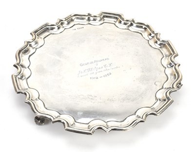 Lot 307 - WALKER & HALL; a George VI hallmarked silver...