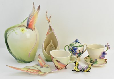 Lot 185 - FRANZ; eight items of decorative porcelain...