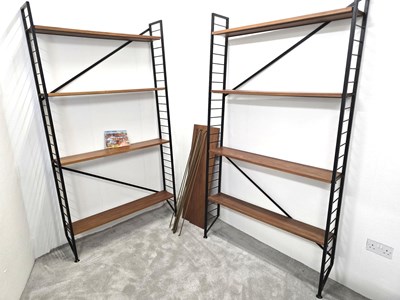 Lot 2 - LADDERAX, STAPLES; a teak shelf system...