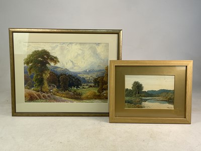 Lot 382 - UNATTRIBUTED; two watercolours, a view down a...