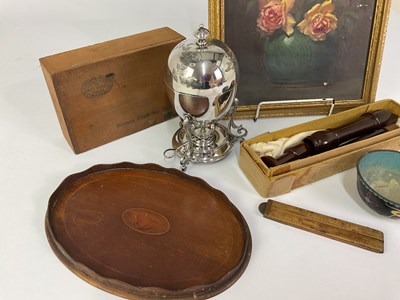 Lot 35 - A group of collectors' items comprising an oil...