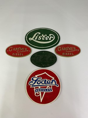 Lot 152 - Five replica iron advertising signs,...