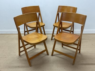 Lot 670 - MEUBELFABRIEK V.H. GEBR, ROOIJEN; four beech...