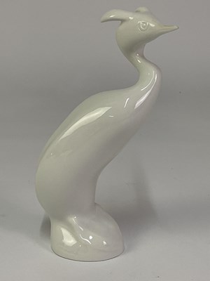 Lot 268 - ROYAL DUX; a porcelain model of heron, height...