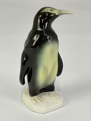 Lot 269 - ROYAL DUX; a porcelain model of a penguin,...
