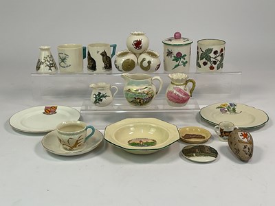 Lot 267 - W H GOSS; a quantity of crested china...
