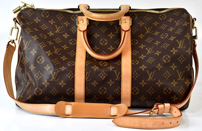 Lot 405 - LOUIS VUITTON; a Keepall holdall bag, with...