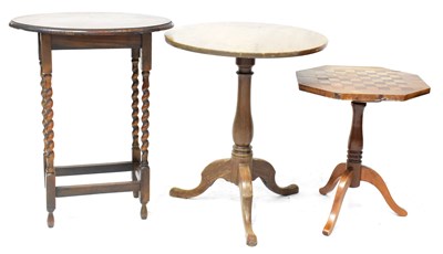 Lot 9 - Three tables comprising a 19th century set...
