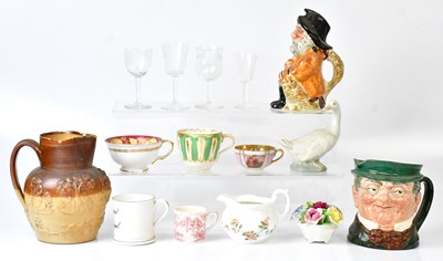 Lot 180 - A collection of various ceramics and glassware,...