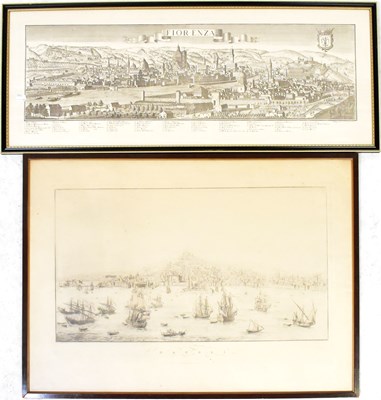Lot 484 - A 19th century engraved map of Napoli dated...