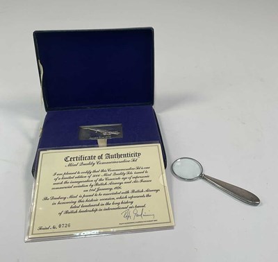 Lot 495 - DANBURY MINT; a limited edition hallmarked...