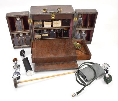Lot 2022 - A 19th century mahogany cased apothecary...