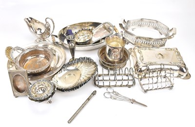 Lot 12 - A collection of electroplated items including...