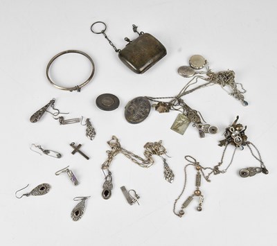 Lot 617 - A collection of hallmarked silver, sterling...