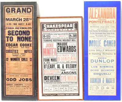 Lot 523 - Three mid-20th century theatre posters...