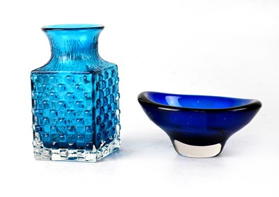 Lot 732 - WHITEFRIARS; an indigo blue elliptical bowl, 6...