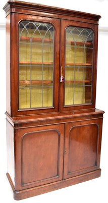 Lot 86 - A Victorian mahogany chiffonier bookcase, the...