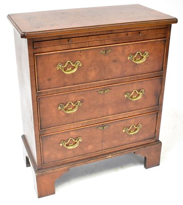 Lot 80 - A Georgian-style walnut veneered and...