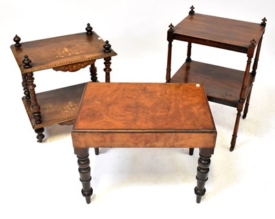 Lot 64 - A 19th century walnut commode with lift-up top,...