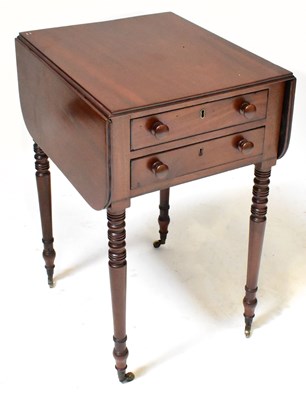 Lot 16 - A 19th century mahogany Pembroke drop-leaf...